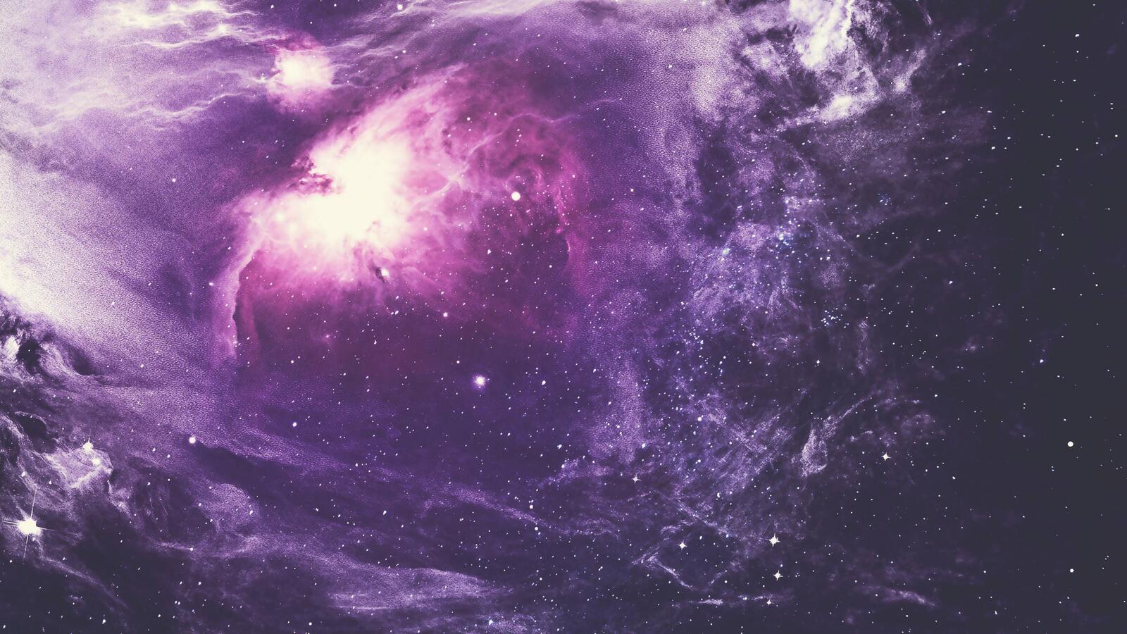 Wallpapers nebula Digital Universe purple on the desktop