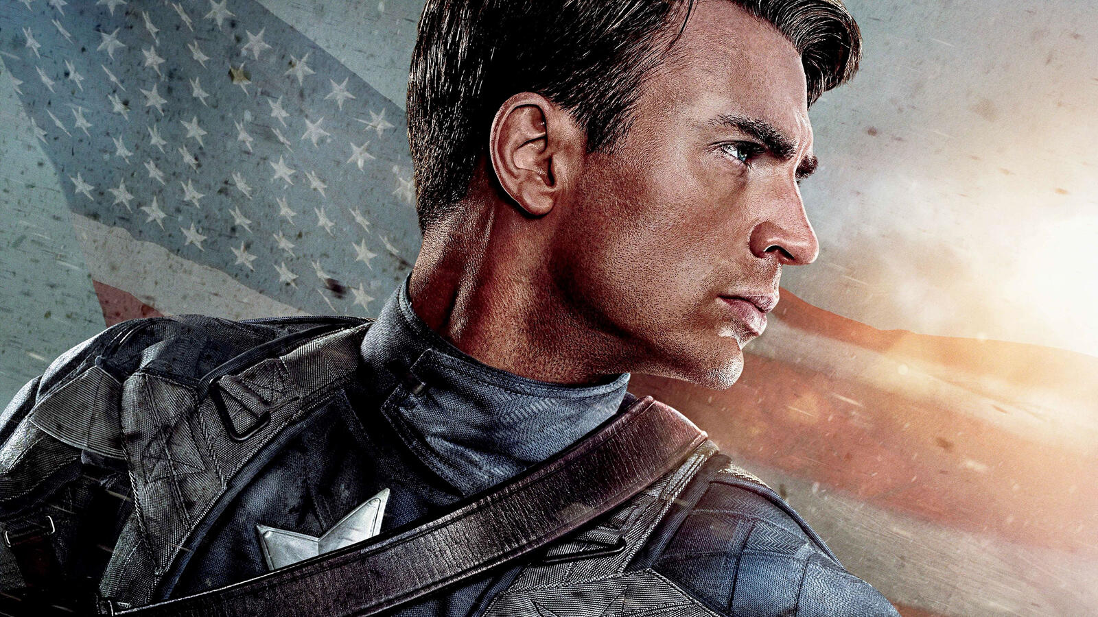 Wallpapers captain america flag of America movies on the desktop
