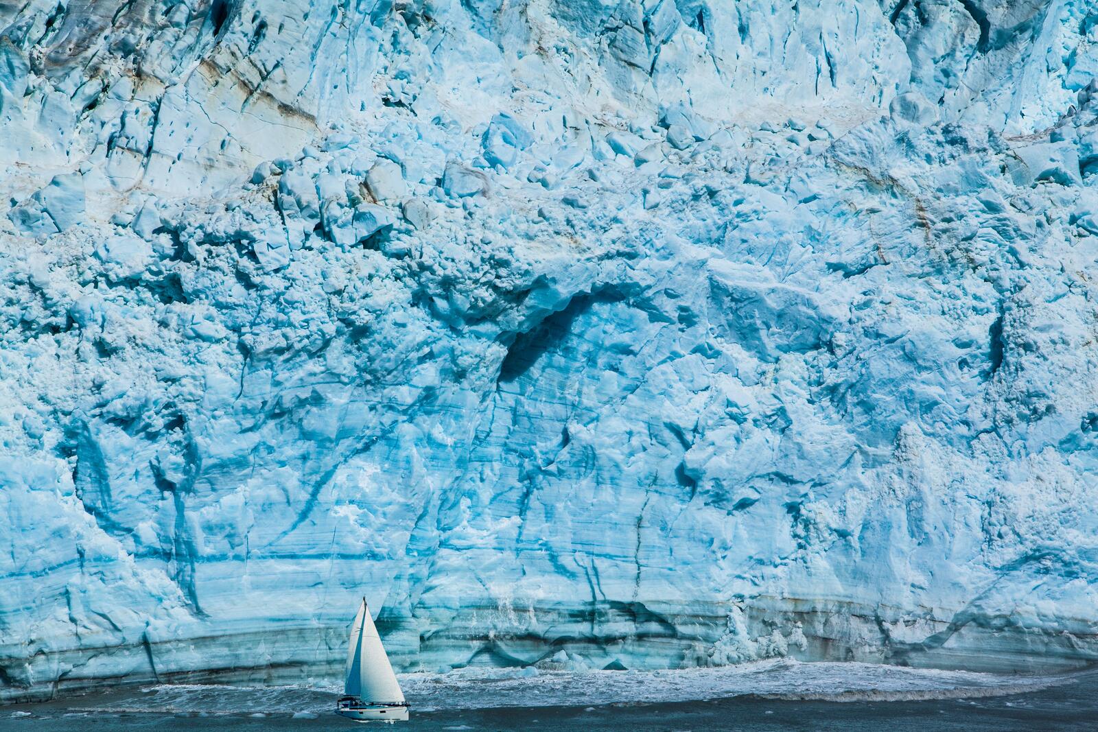 Wallpapers boat ice glacier on the desktop