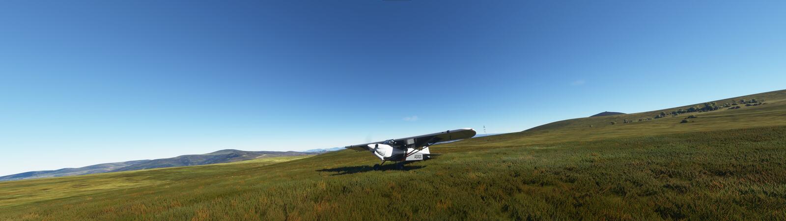 Wallpapers aircraft field game landscape on the desktop