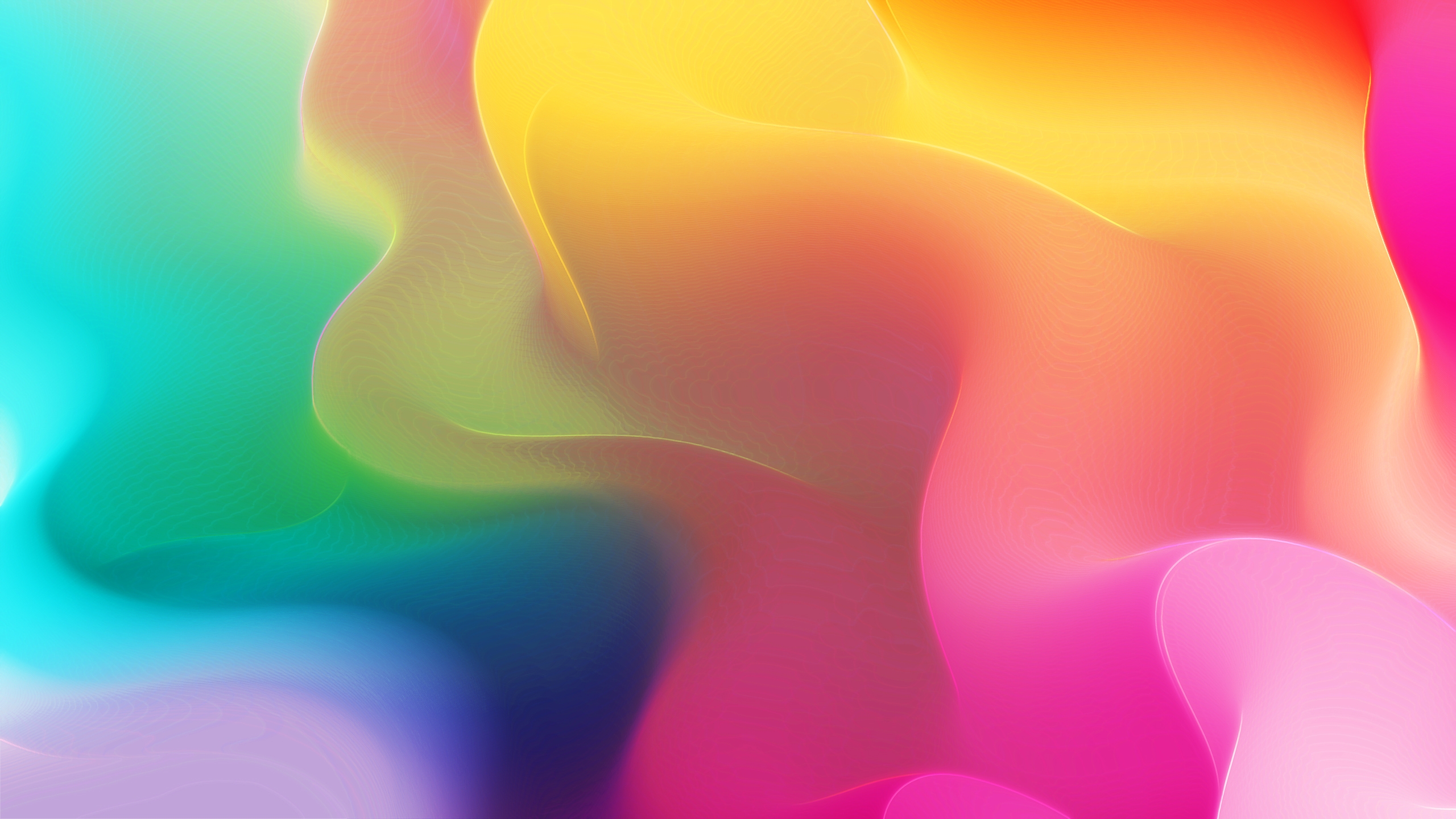Wallpapers colorful waves color multi-colored on the desktop