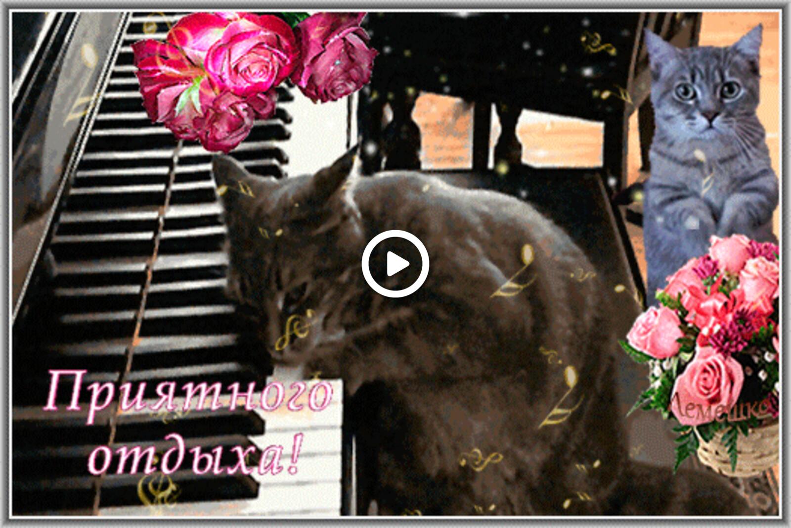 一张以钢琴 玫瑰 3d 文本为主题的明信片