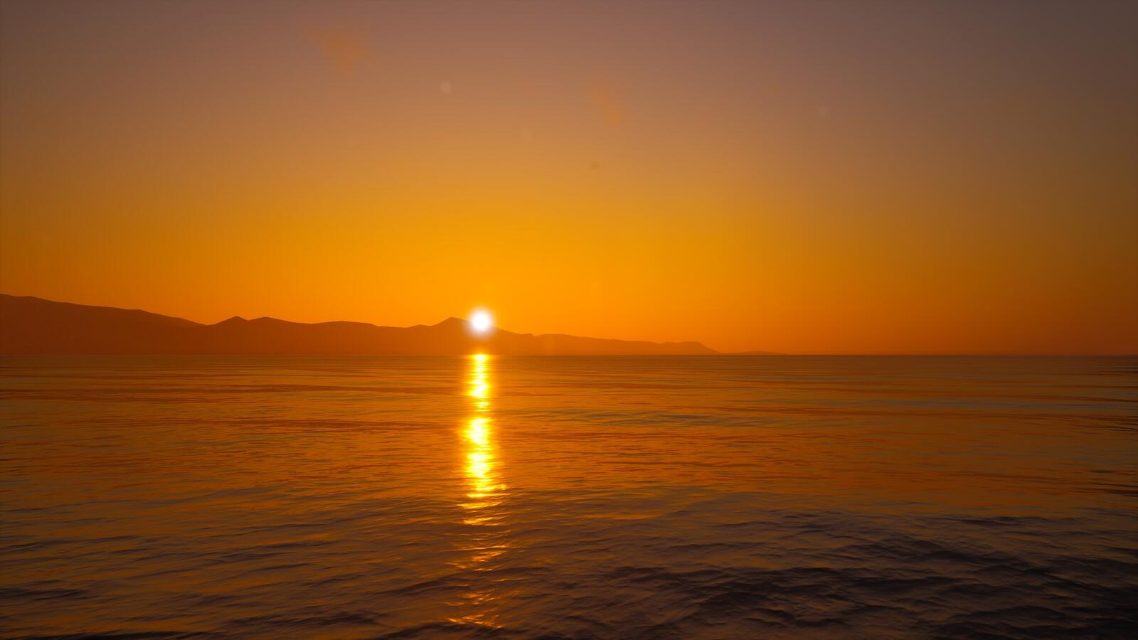 Wallpapers survival games sunset sea on the desktop
