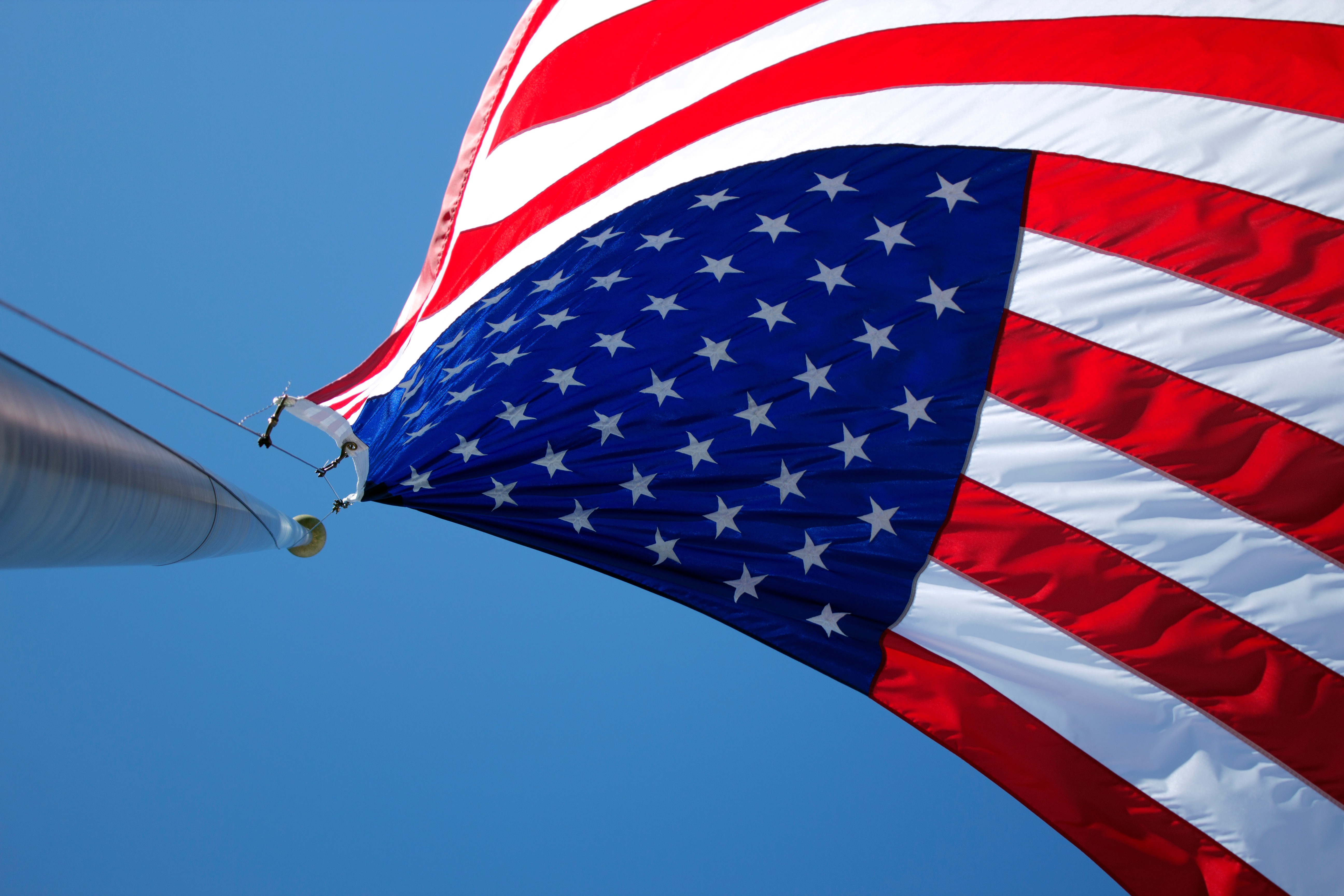 Фото бесплатно флаг, ветер, американский флаг
