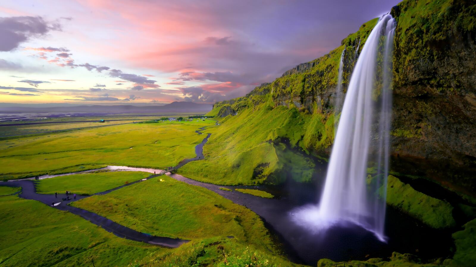 Обои обои исландия сельяландсфосс река на рабочий стол