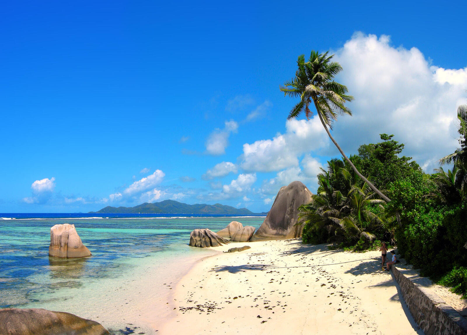 Обои Сейшельские острова пляж отдых на рабочий стол