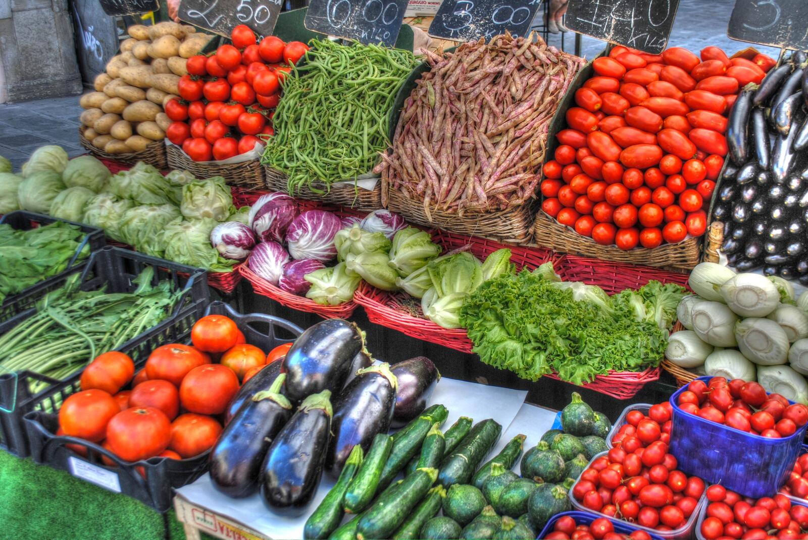 Обои еда овощи рынке на рабочий стол
