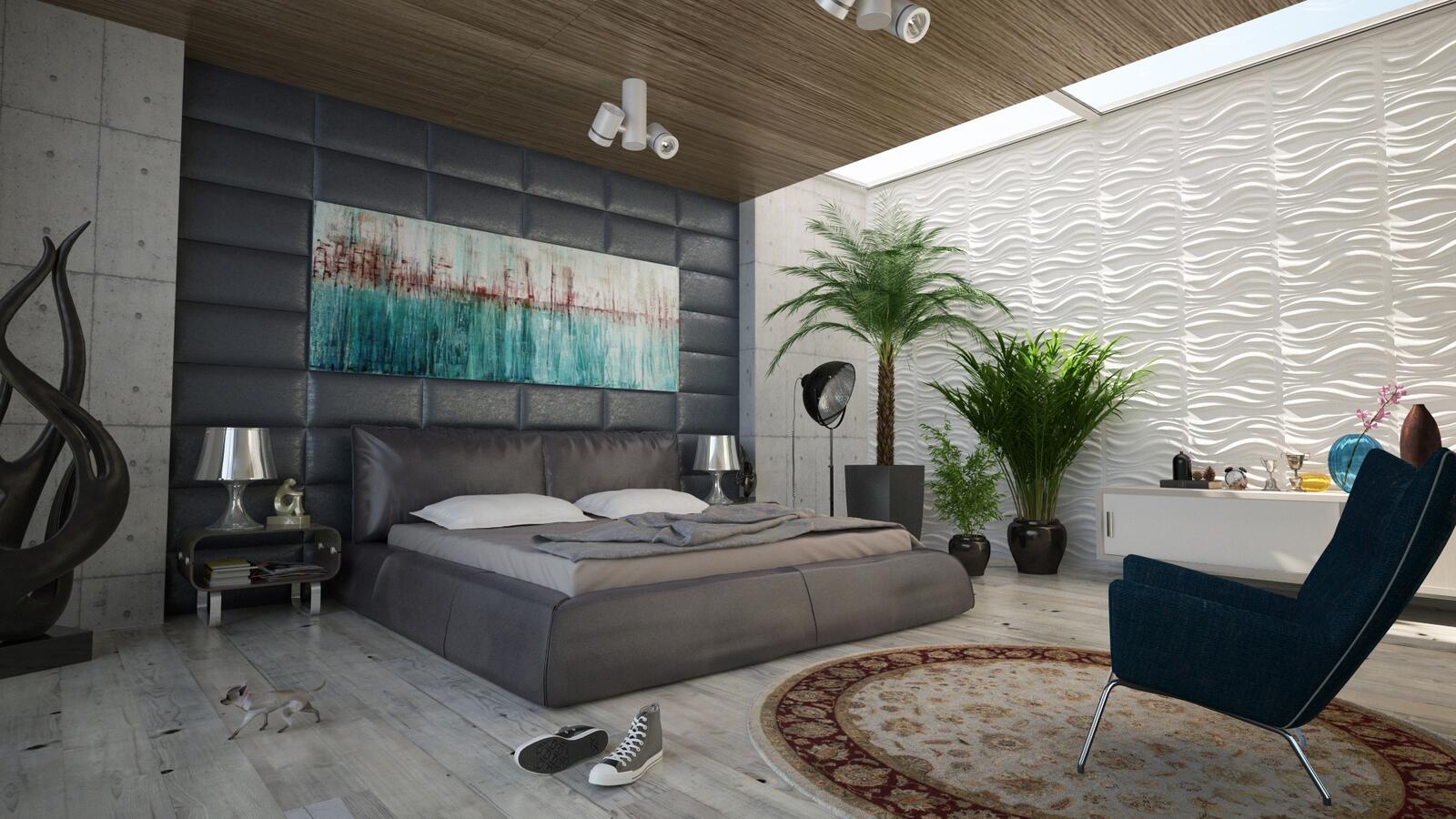 Wallpapers loft property living room on the desktop