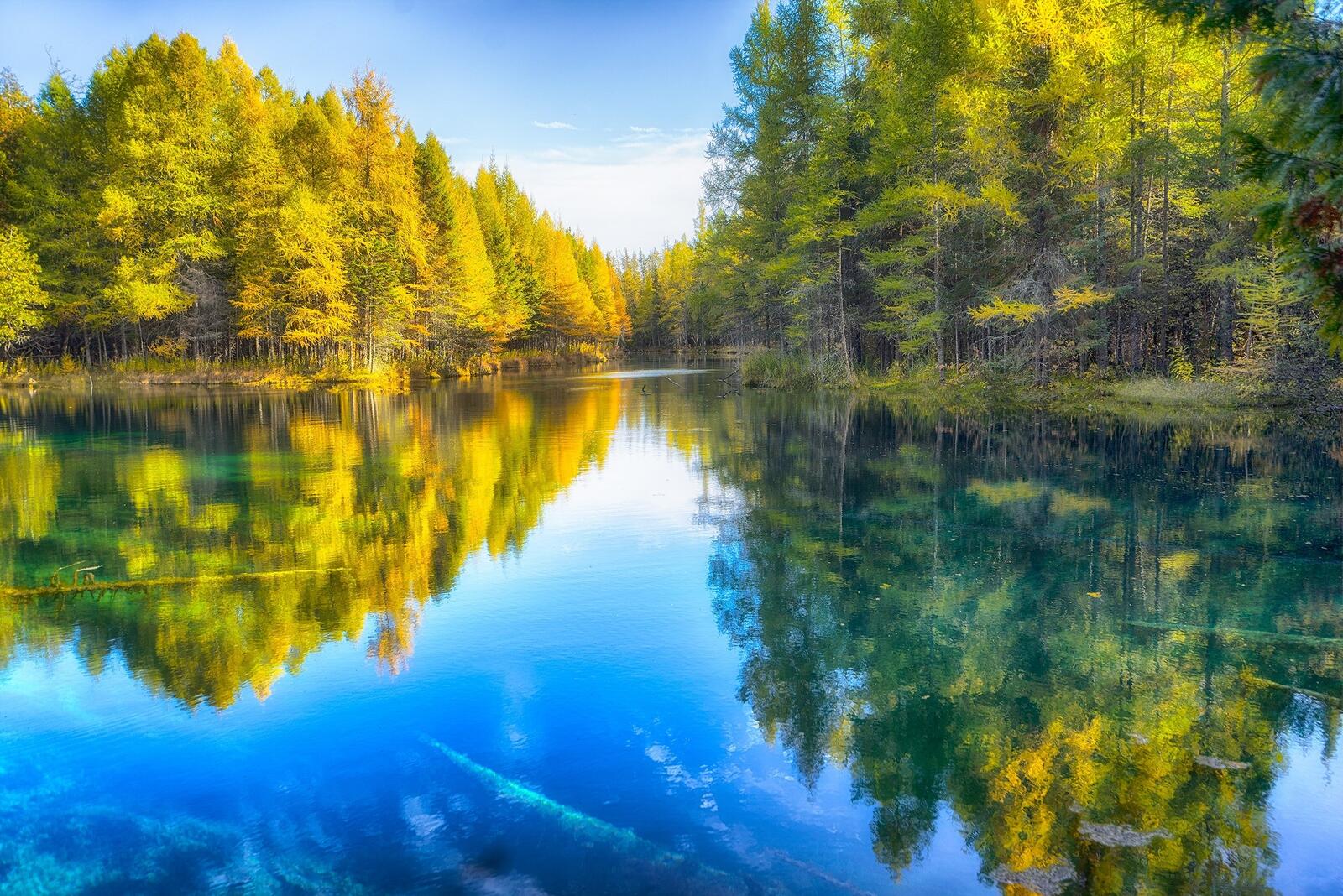 Wallpapers wallpaper autumn forest lake on the desktop
