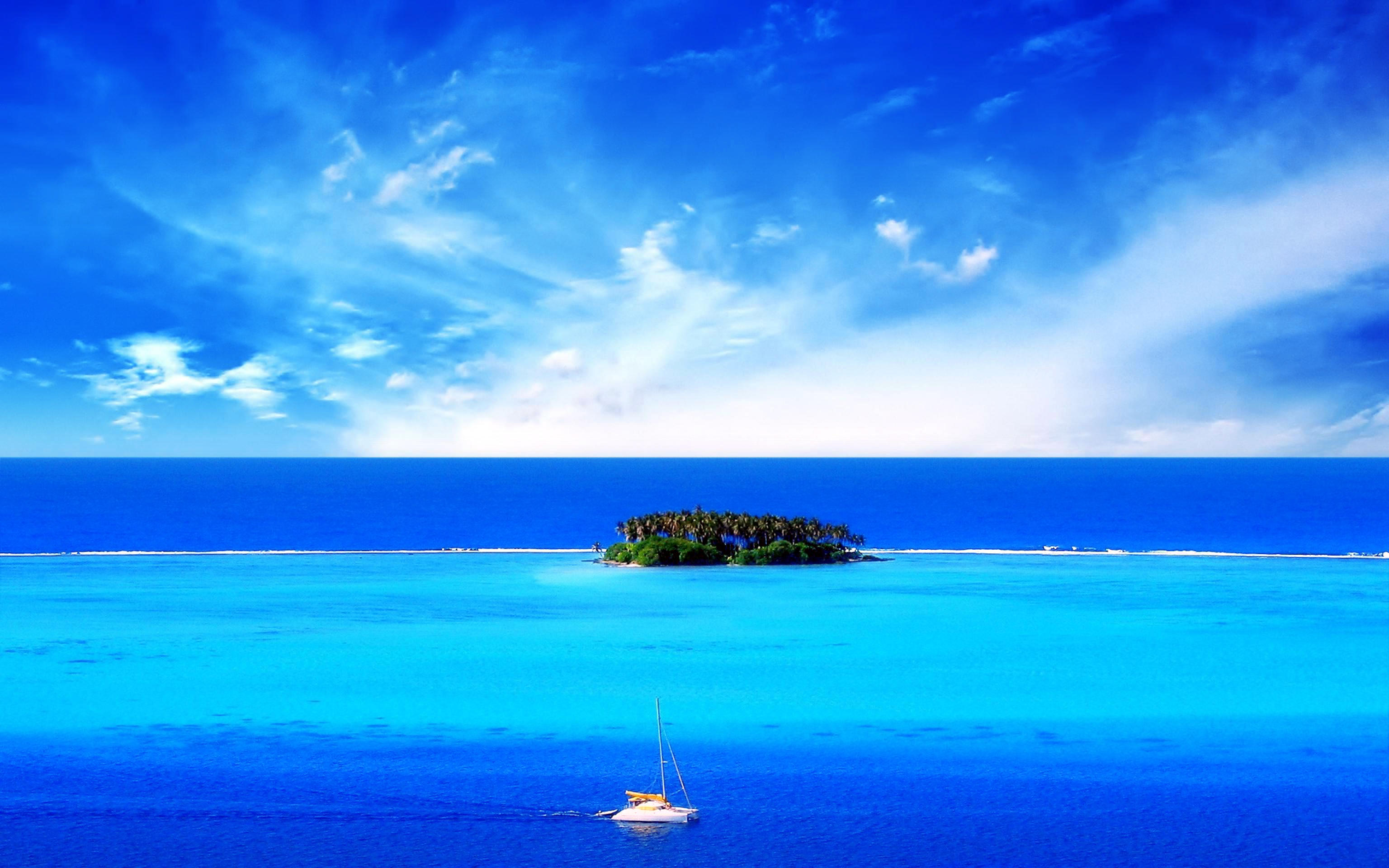 Фото бесплатно тропики, море, маленький остров