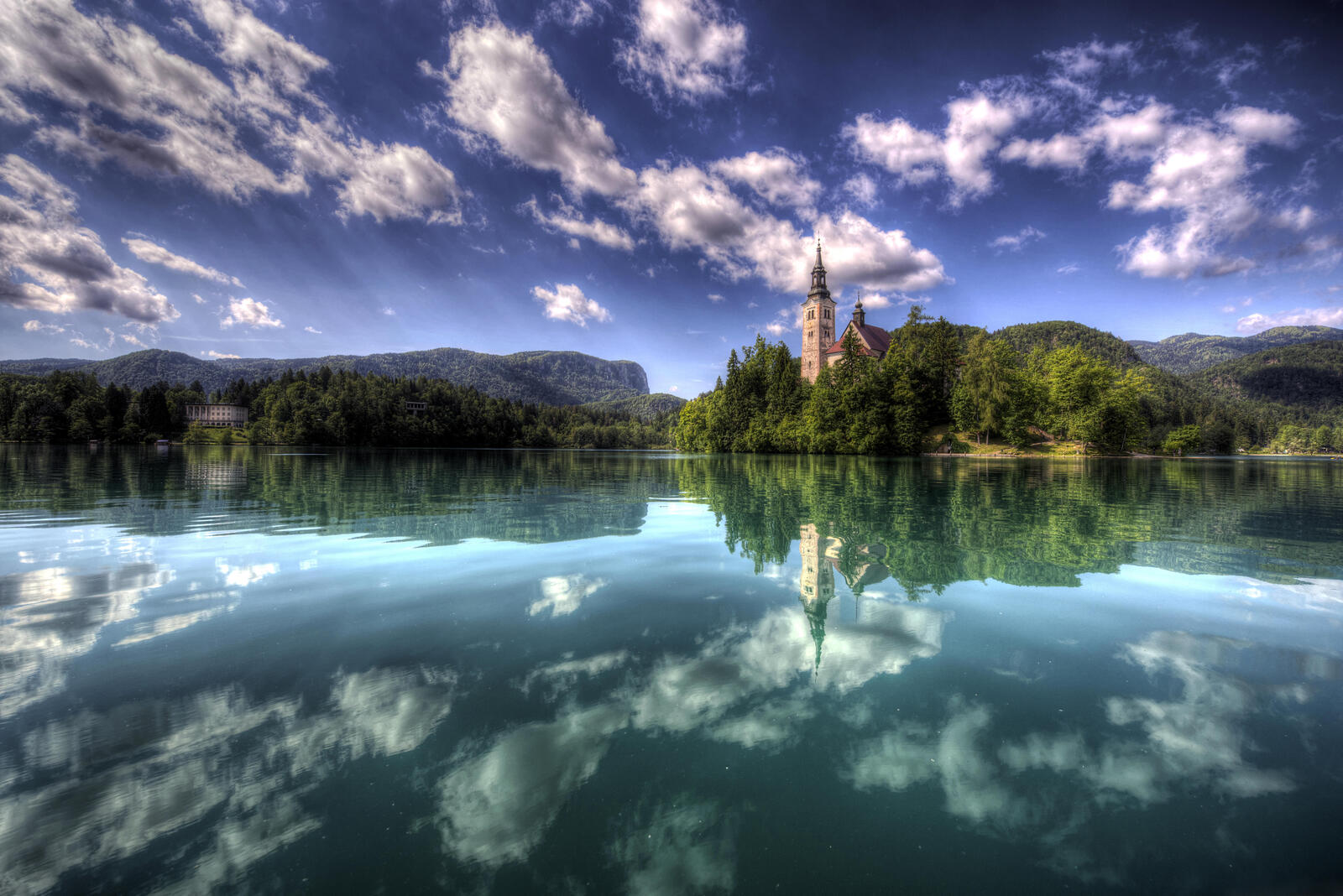 Обои Остров Блед Озеро Блед Словения на рабочий стол