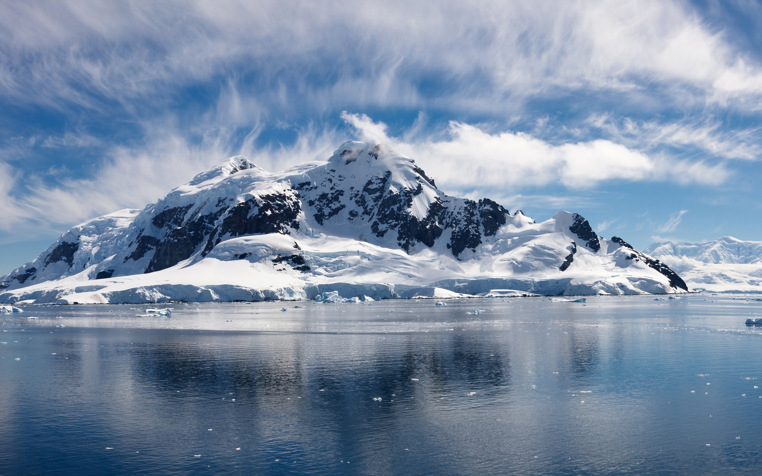 Фото бесплатно Арктика, ледник, снег на горах
