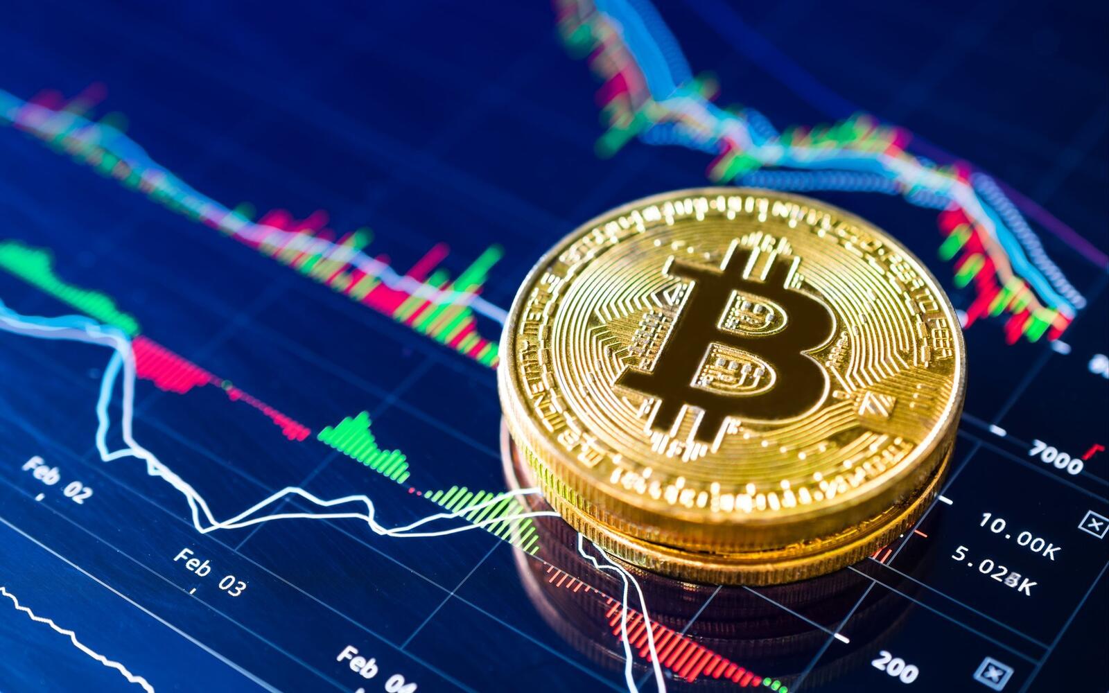 Wallpapers Bitcoin charts coin on the desktop