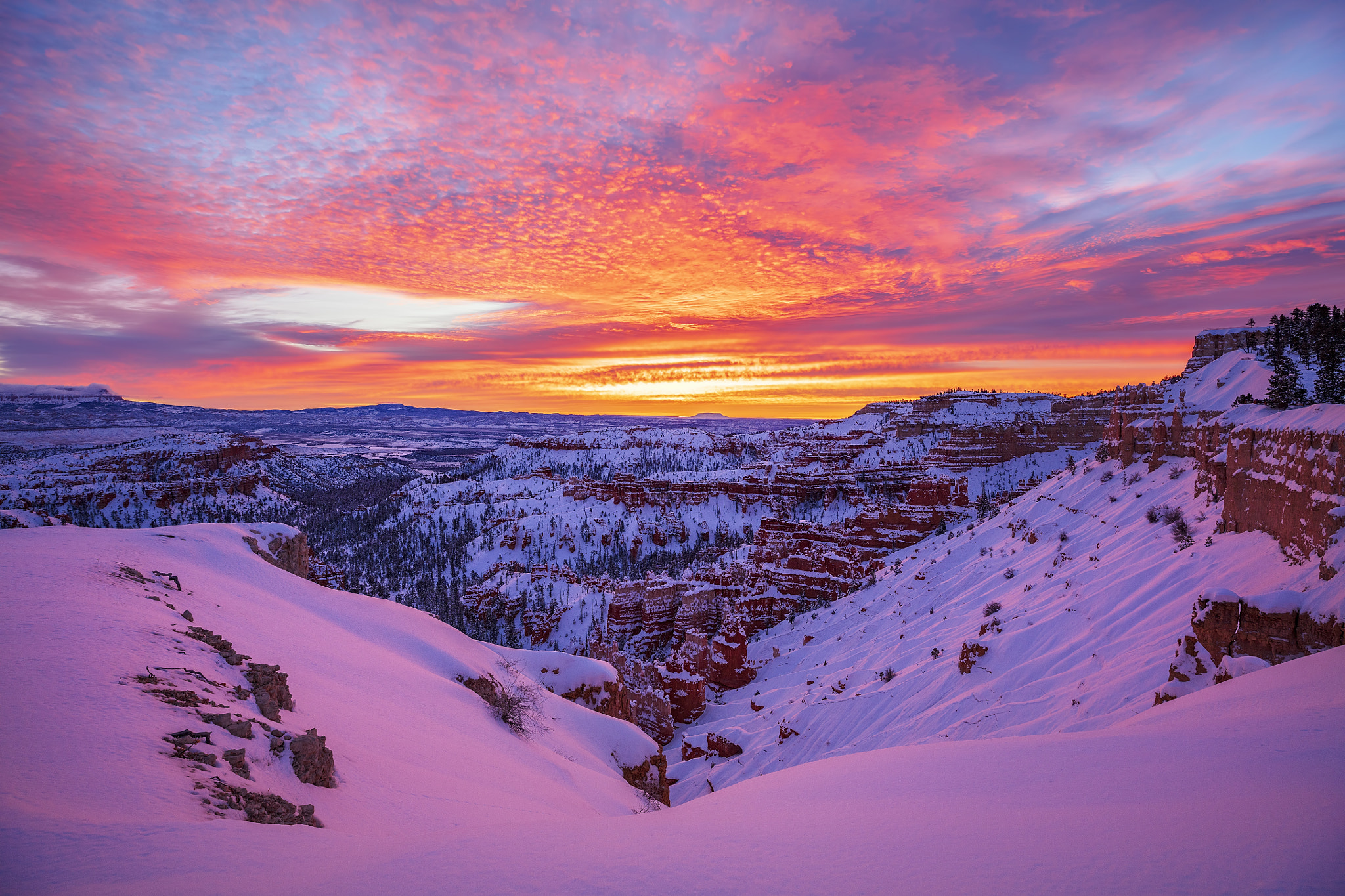 Wallpapers rocks Bryce Canyon National Park sunset on the desktop