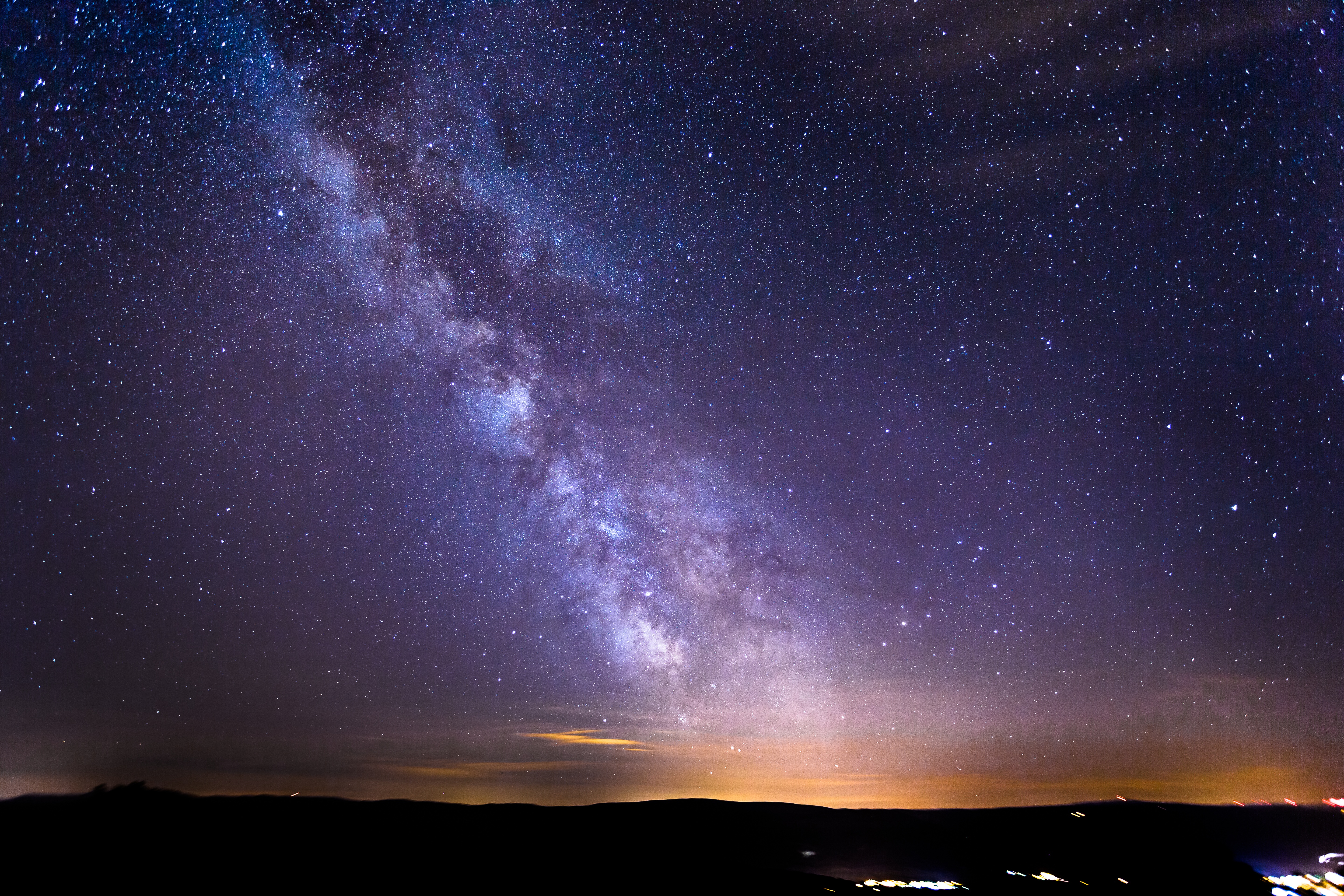 Обои ночное небо космическое пространство вечернее небо - бесплатные картинки на Fonwall