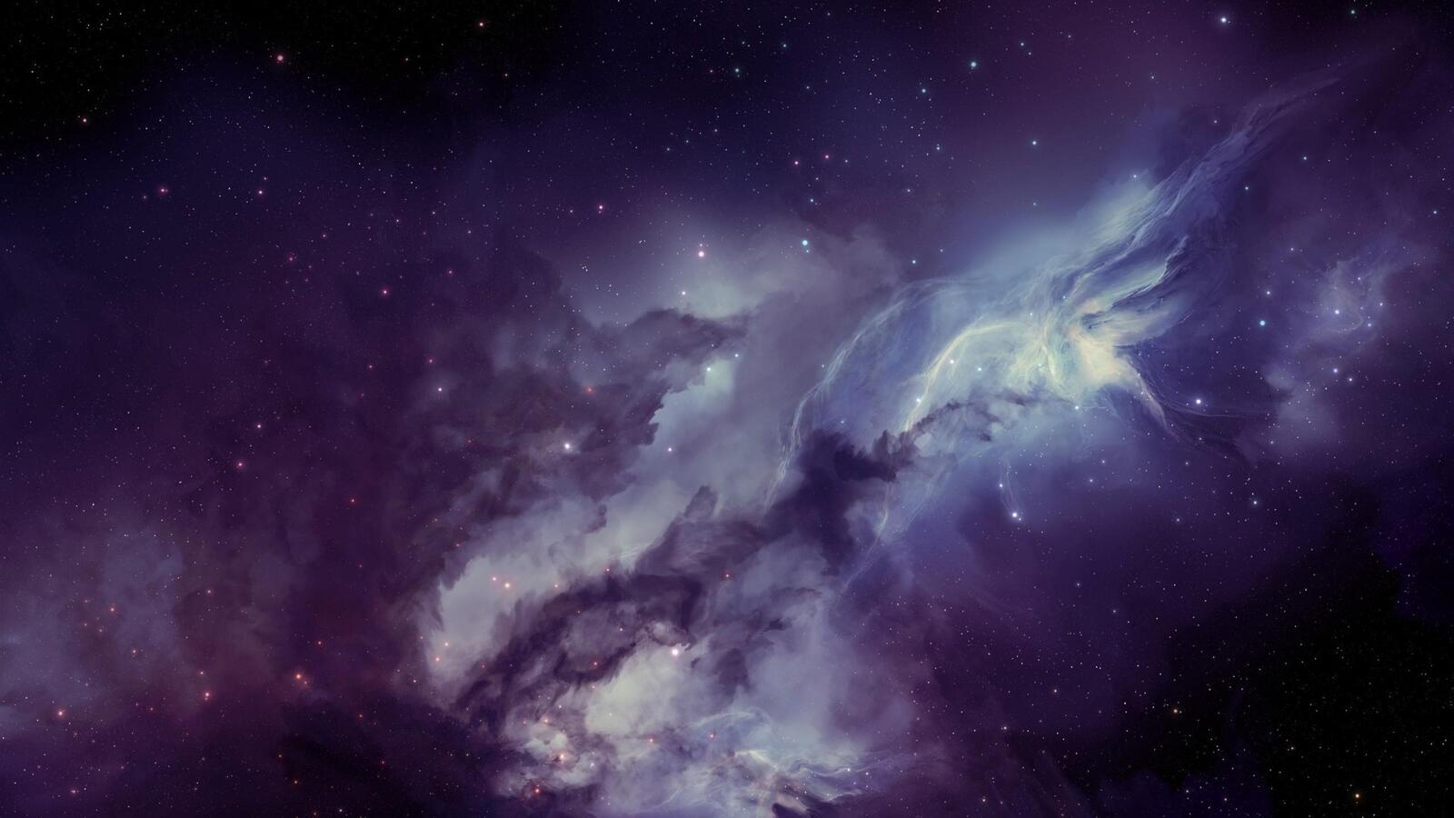 Wallpapers cloud nebula galaxy on the desktop