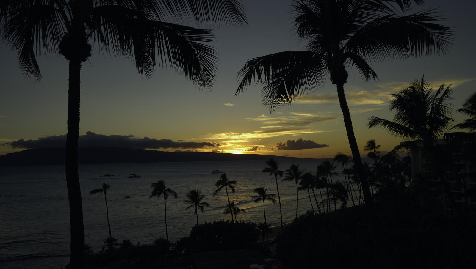 Обои Мауи закат солнца Золотой час на рабочий стол