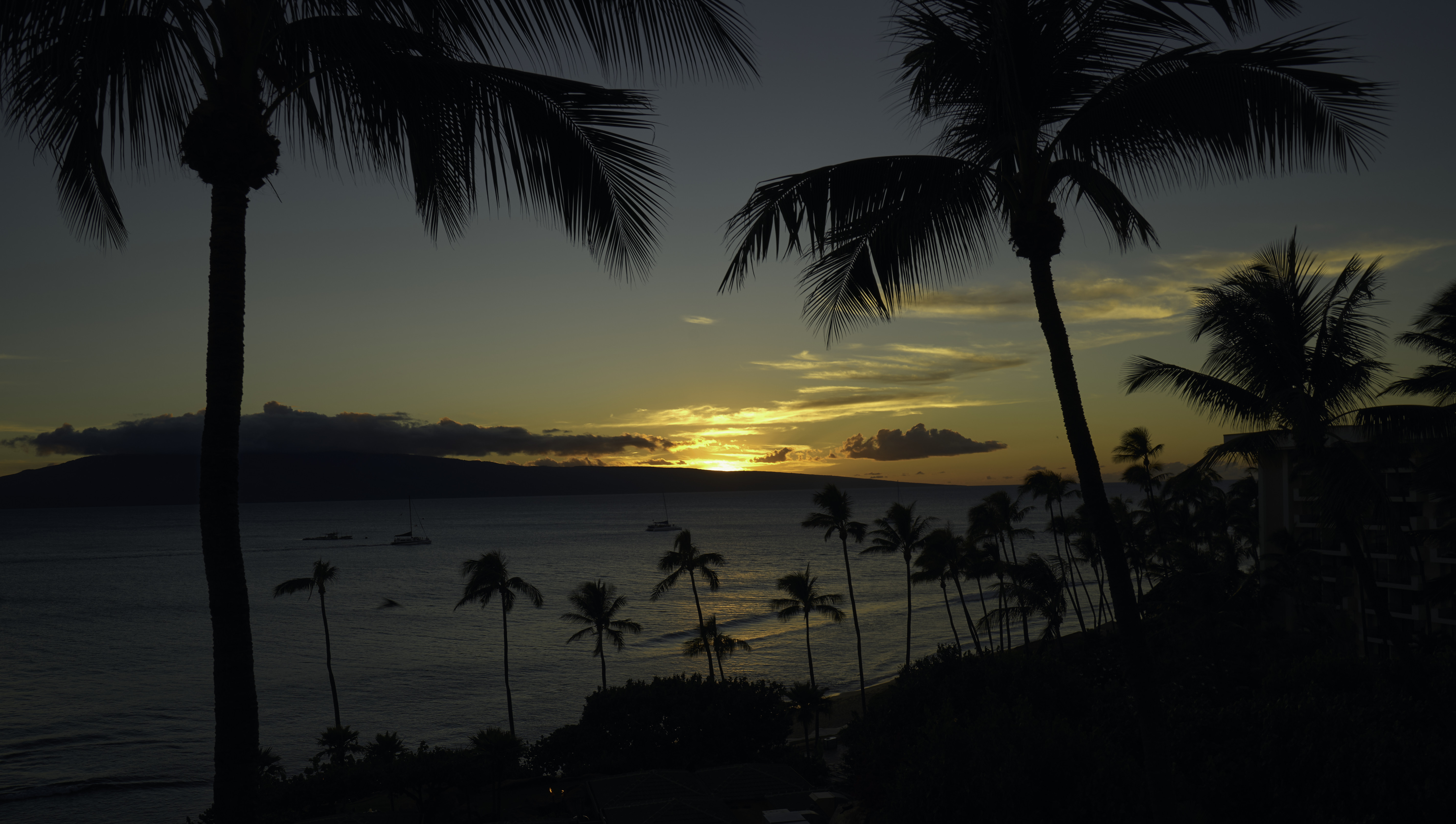 Обои Мауи закат солнца Золотой час на рабочий стол