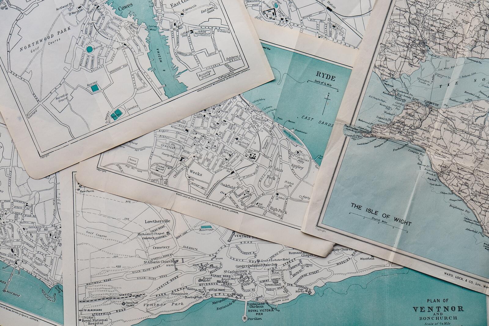 Обои бумага карта география на рабочий стол