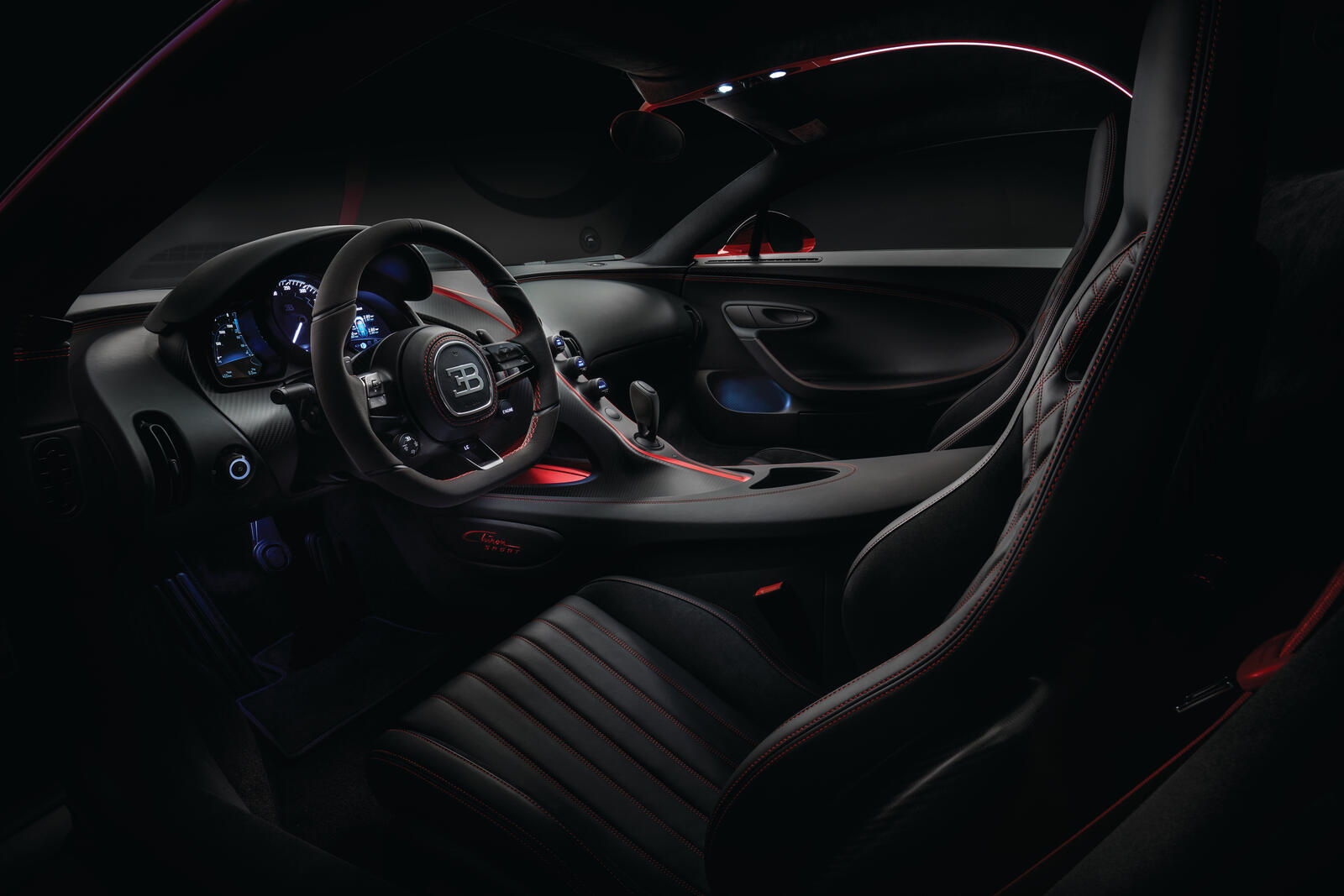 Wallpapers Bugatti Chiron interior cars on the desktop