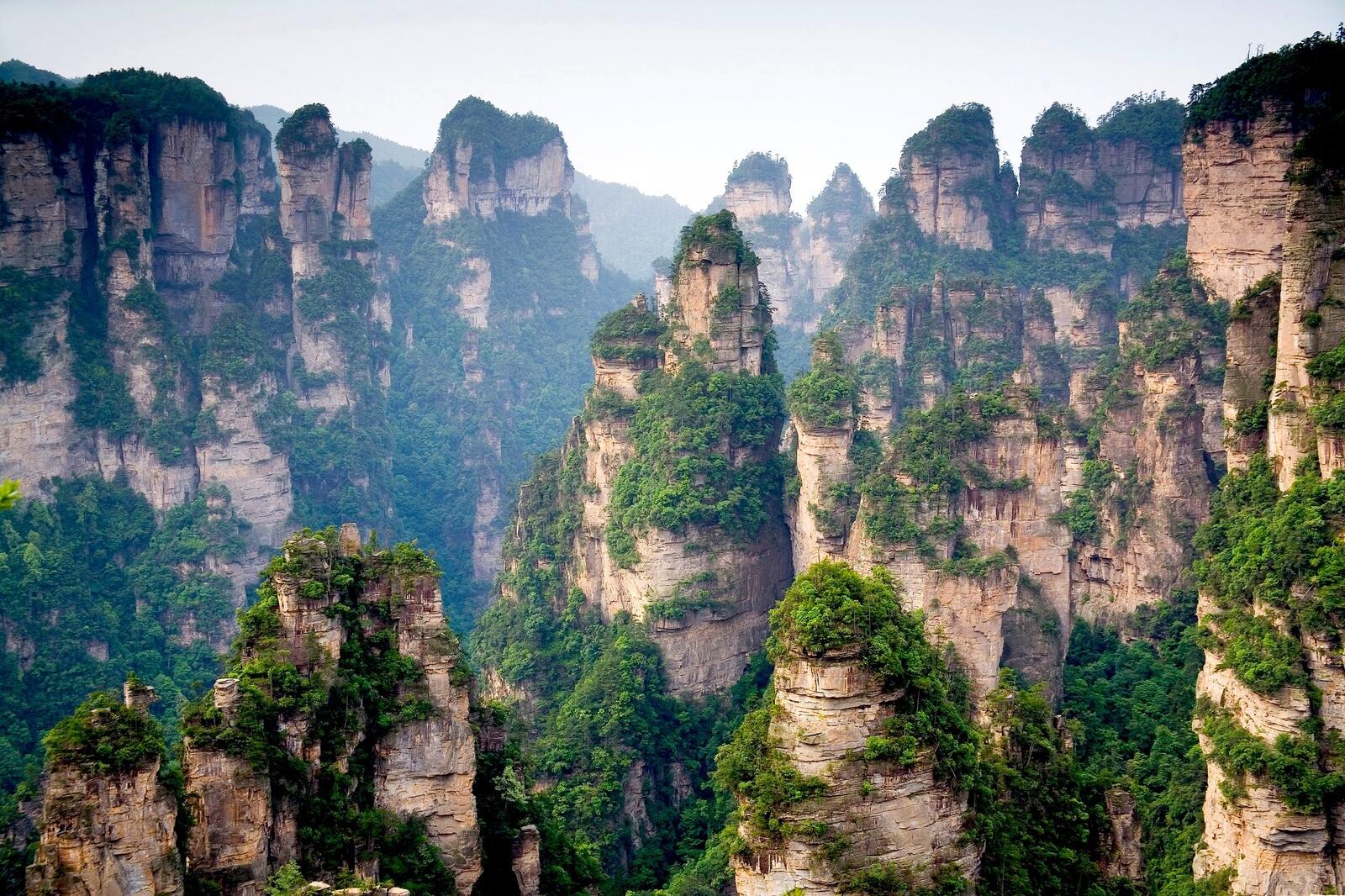 桌面上的壁纸景观 中国 岩石