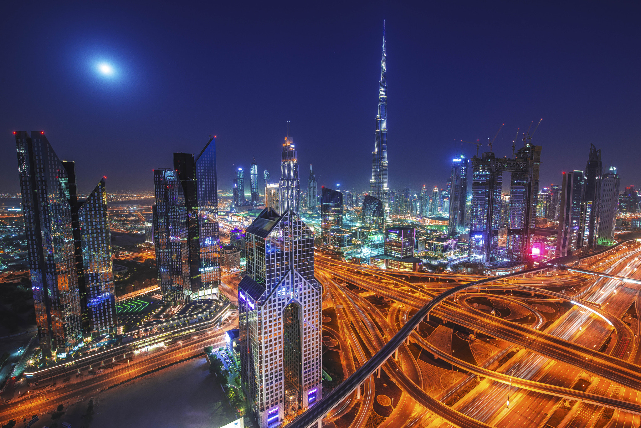 Обои архитектура Dubai небоскребы на рабочий стол