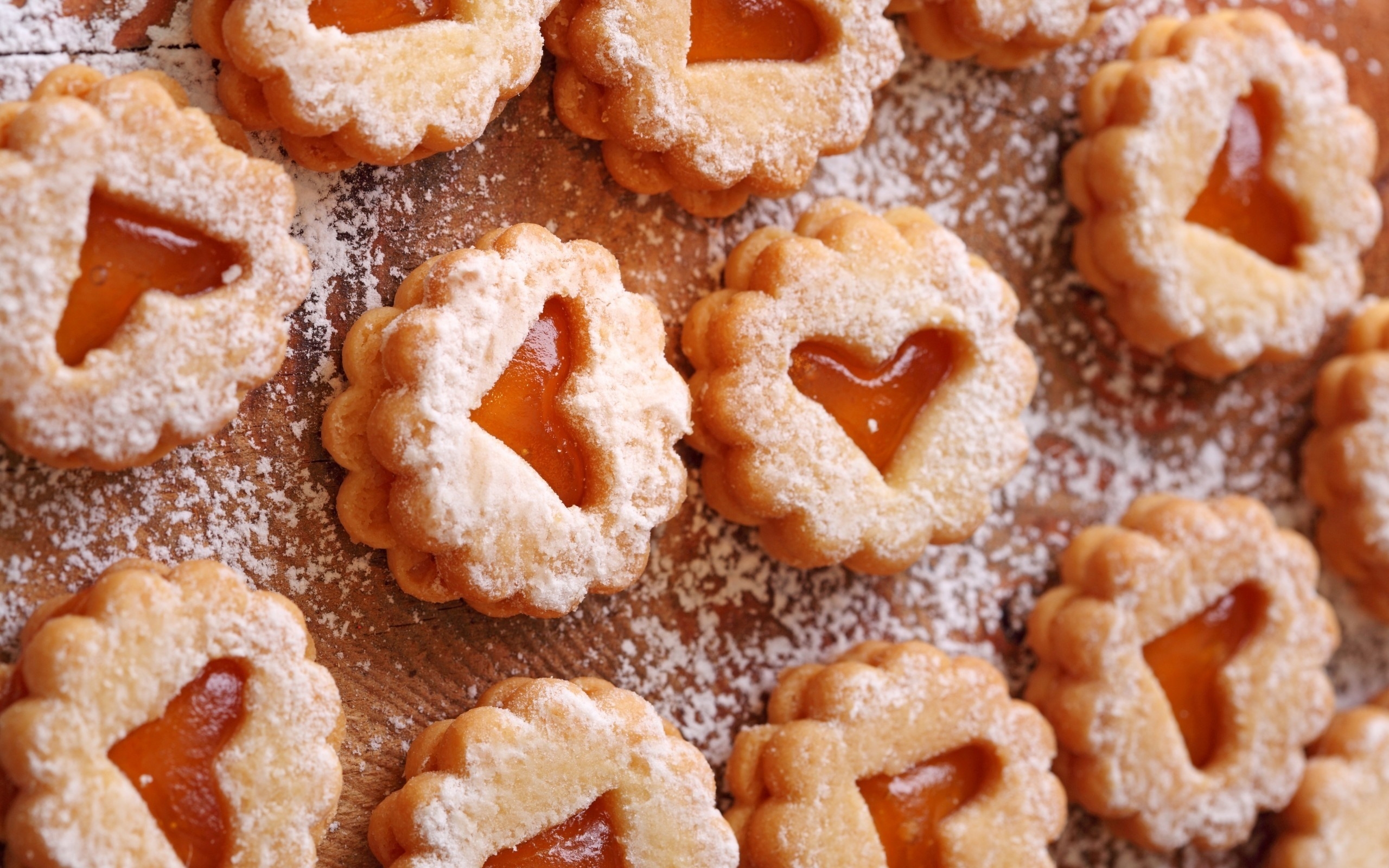 Free photo Heart-shaped cookies