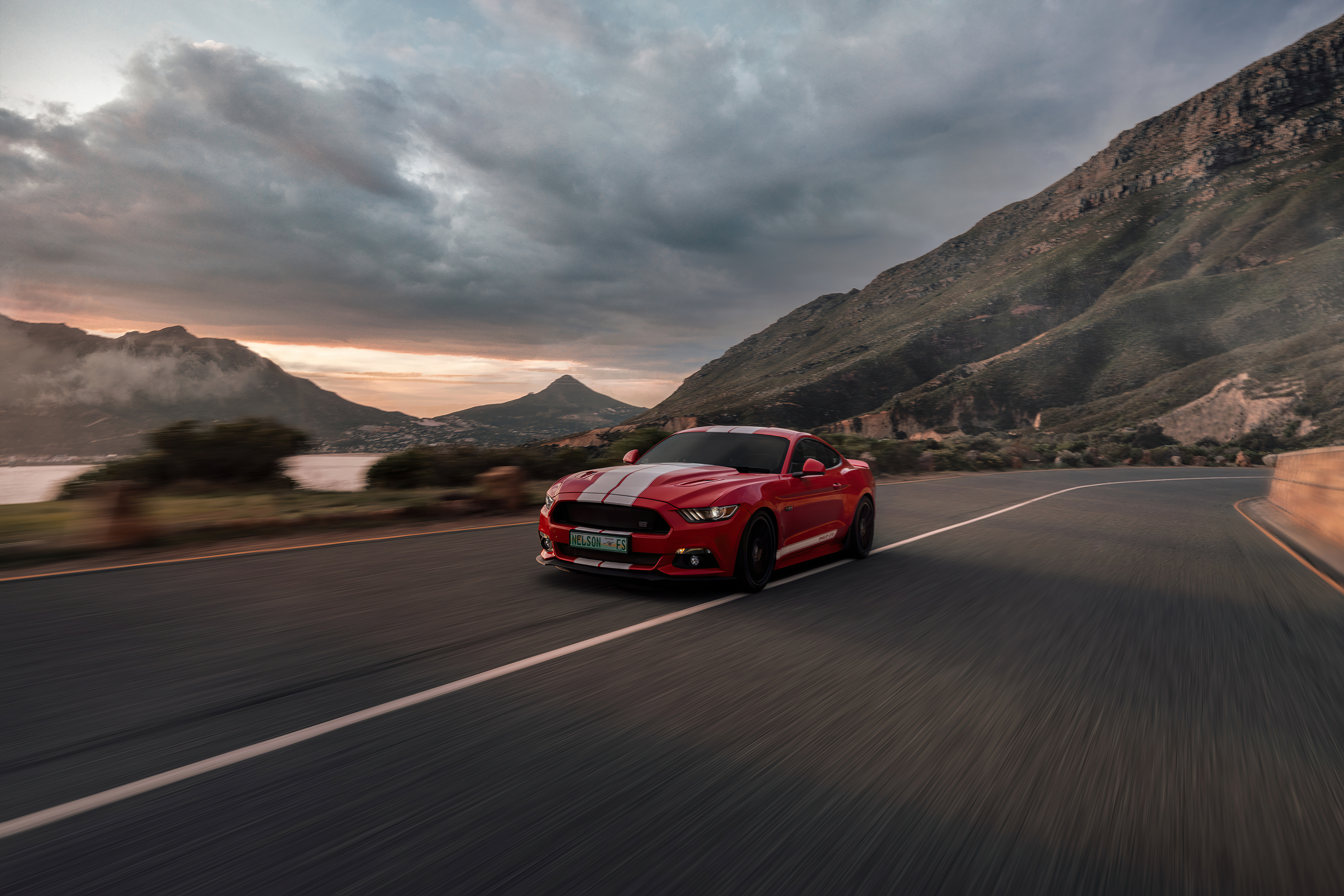 Фото бесплатно Ford Mustang, красная машина, машины