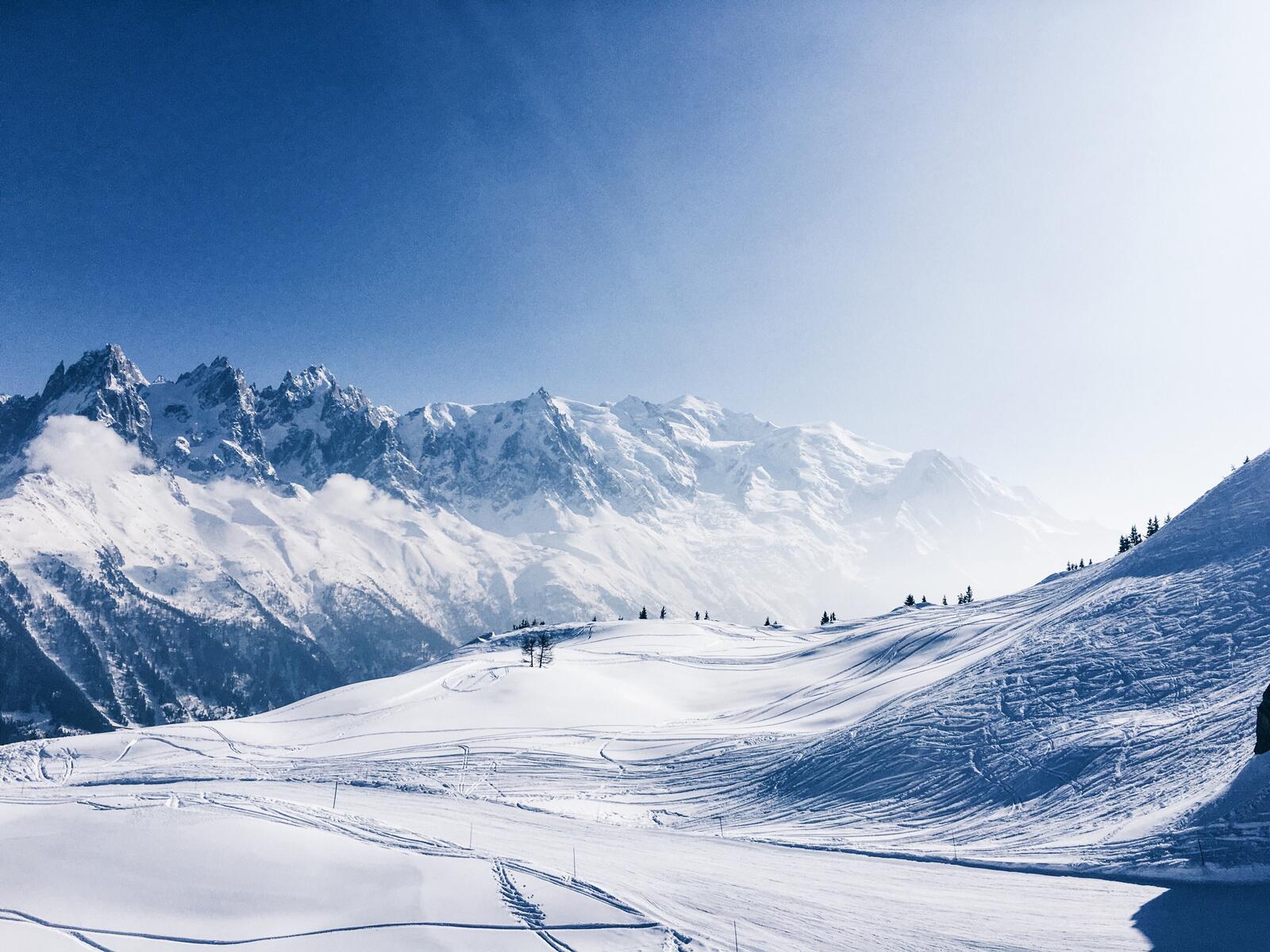 Wallpapers mountain range Alps winter sport on the desktop