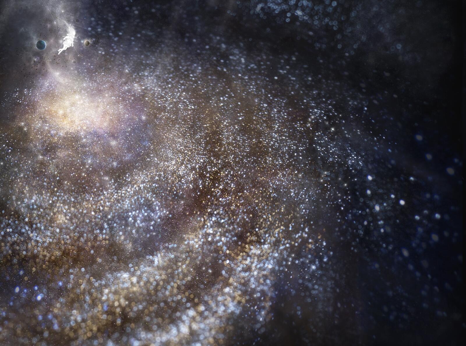 Wallpapers galaxy beautifully stars on the desktop