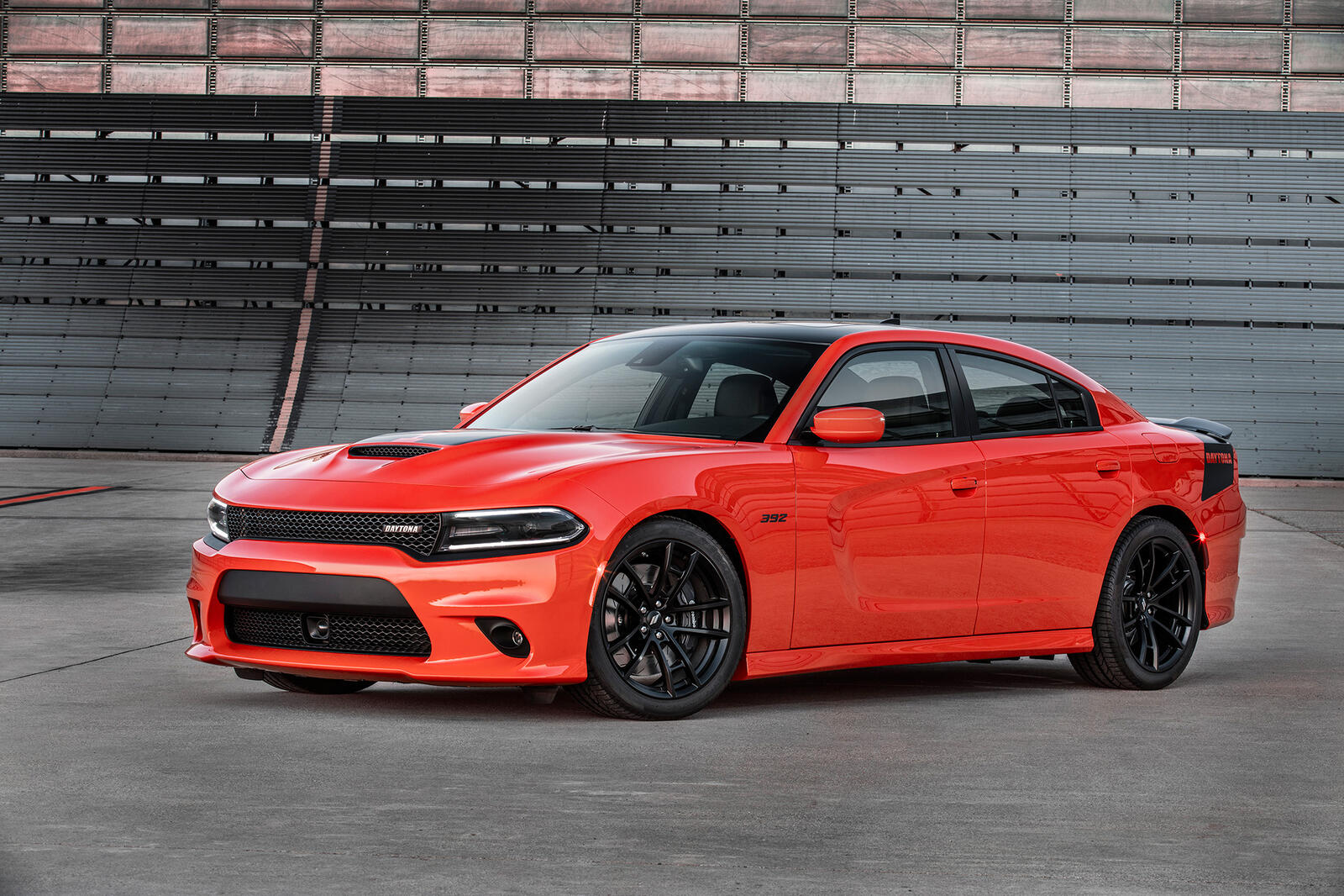 Free photo Dodge Charger in red.