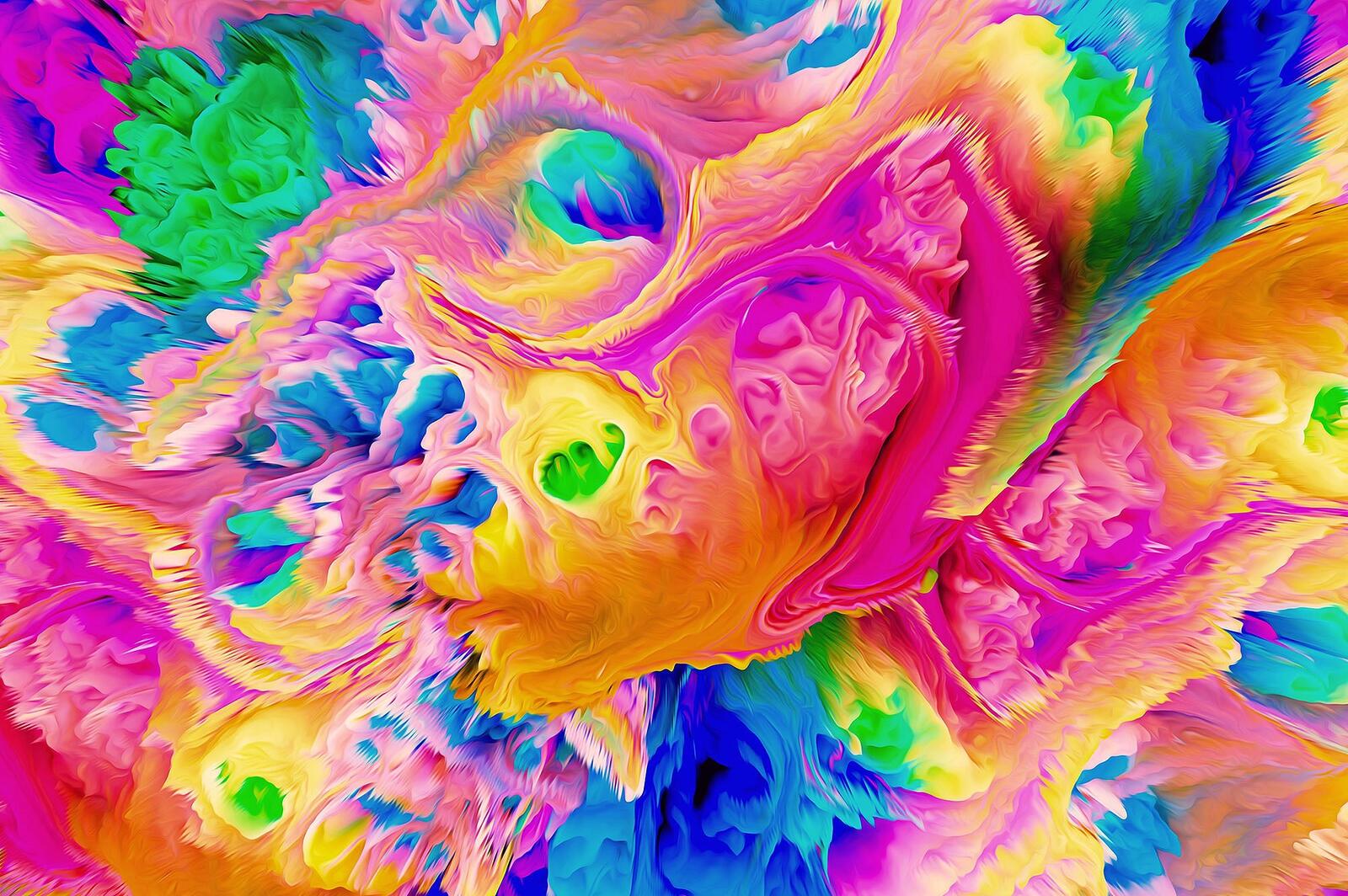 Wallpapers colorful artstation texture on the desktop