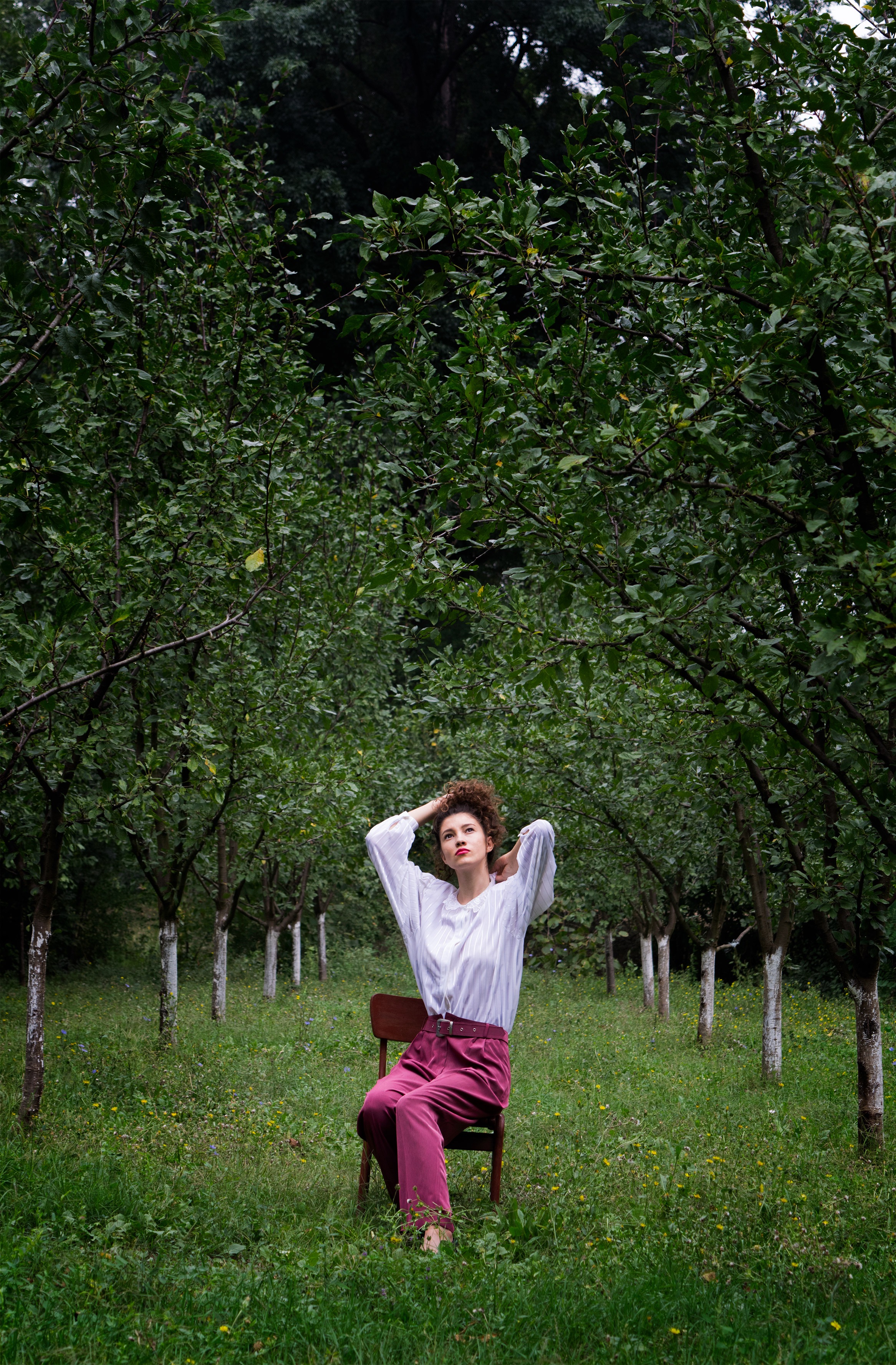 Фото бесплатно девушка, пейзажи, лес
