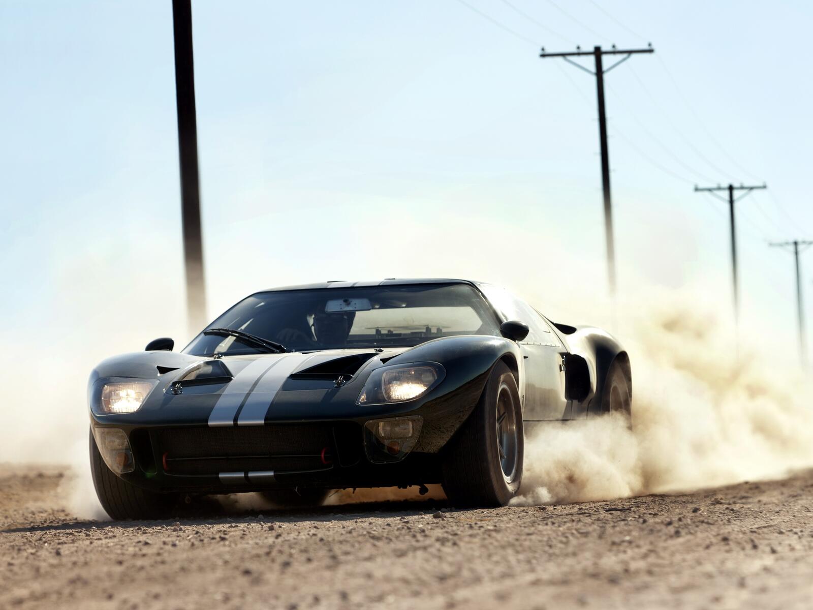 Wallpapers supercar ford gt40 dust on the desktop