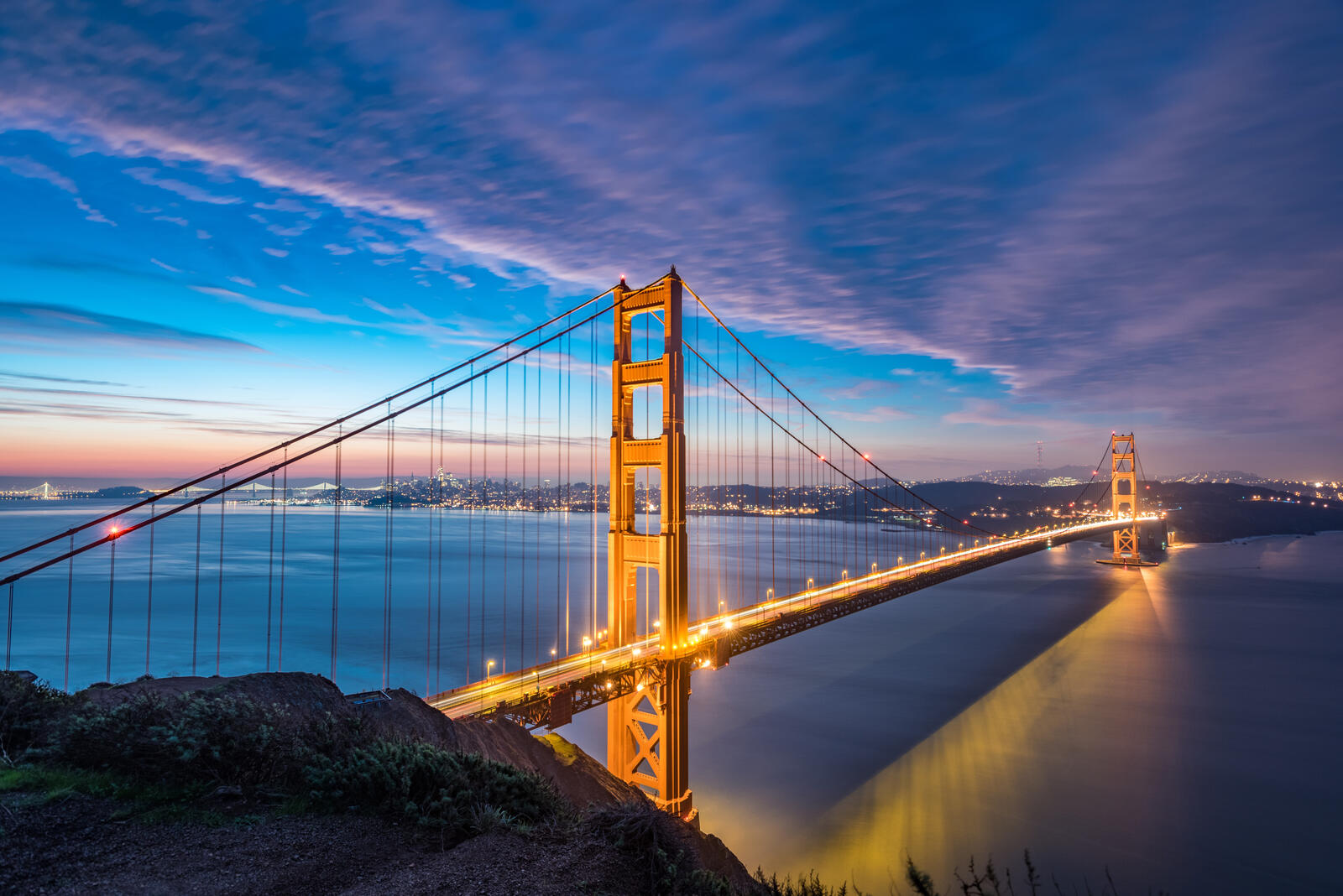 Обои Мост Золотые Ворота мост Сан-Франциско на рабочий стол