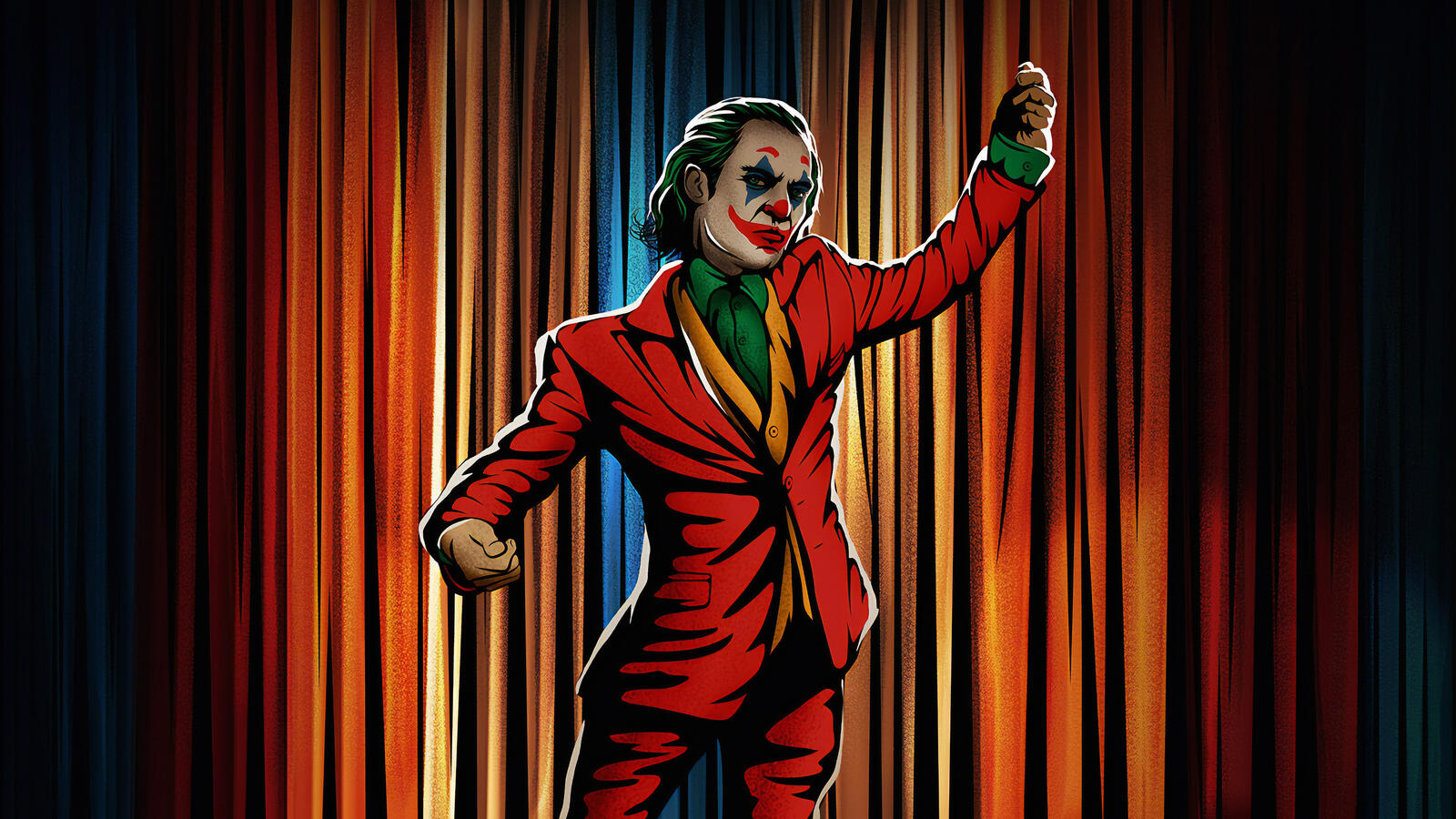 Wallpapers Joker movie posing joker on the desktop
