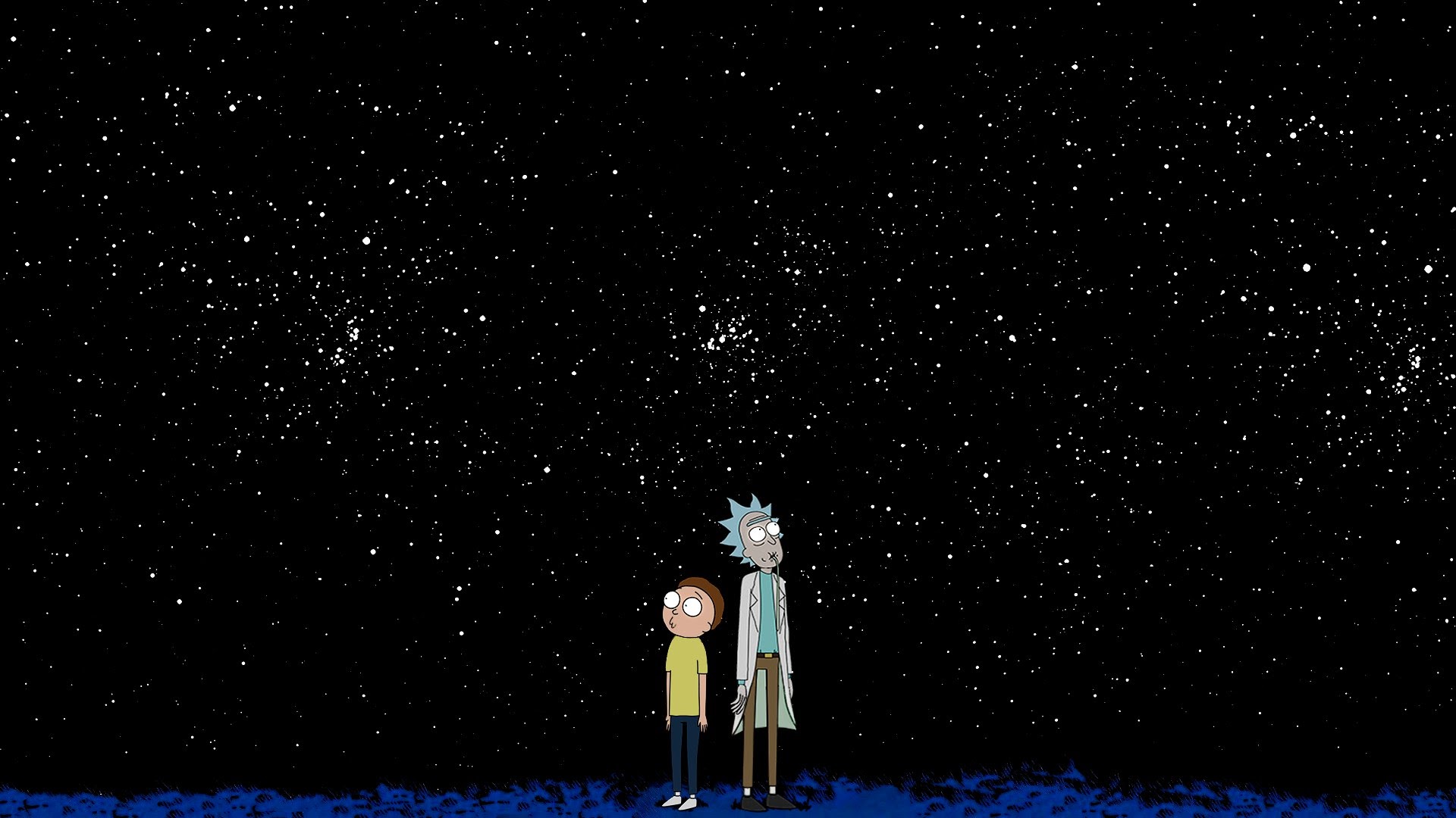 Wallpapers Rick Morty animated TV series on the desktop