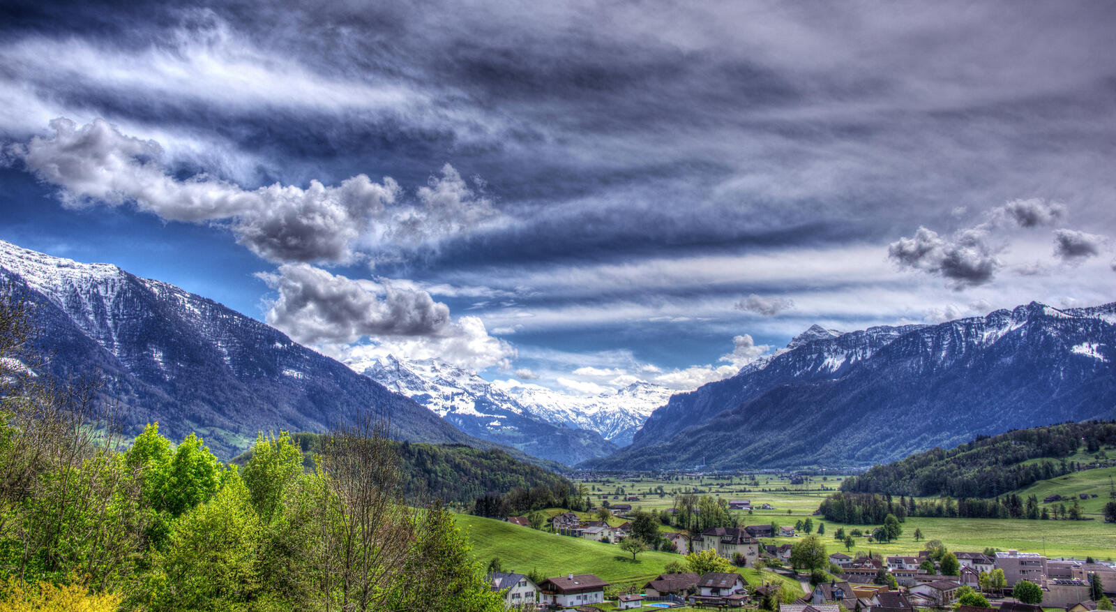Wallpapers Spring mountain landscape of Kaltbrunn Switzerland landscapes on the desktop