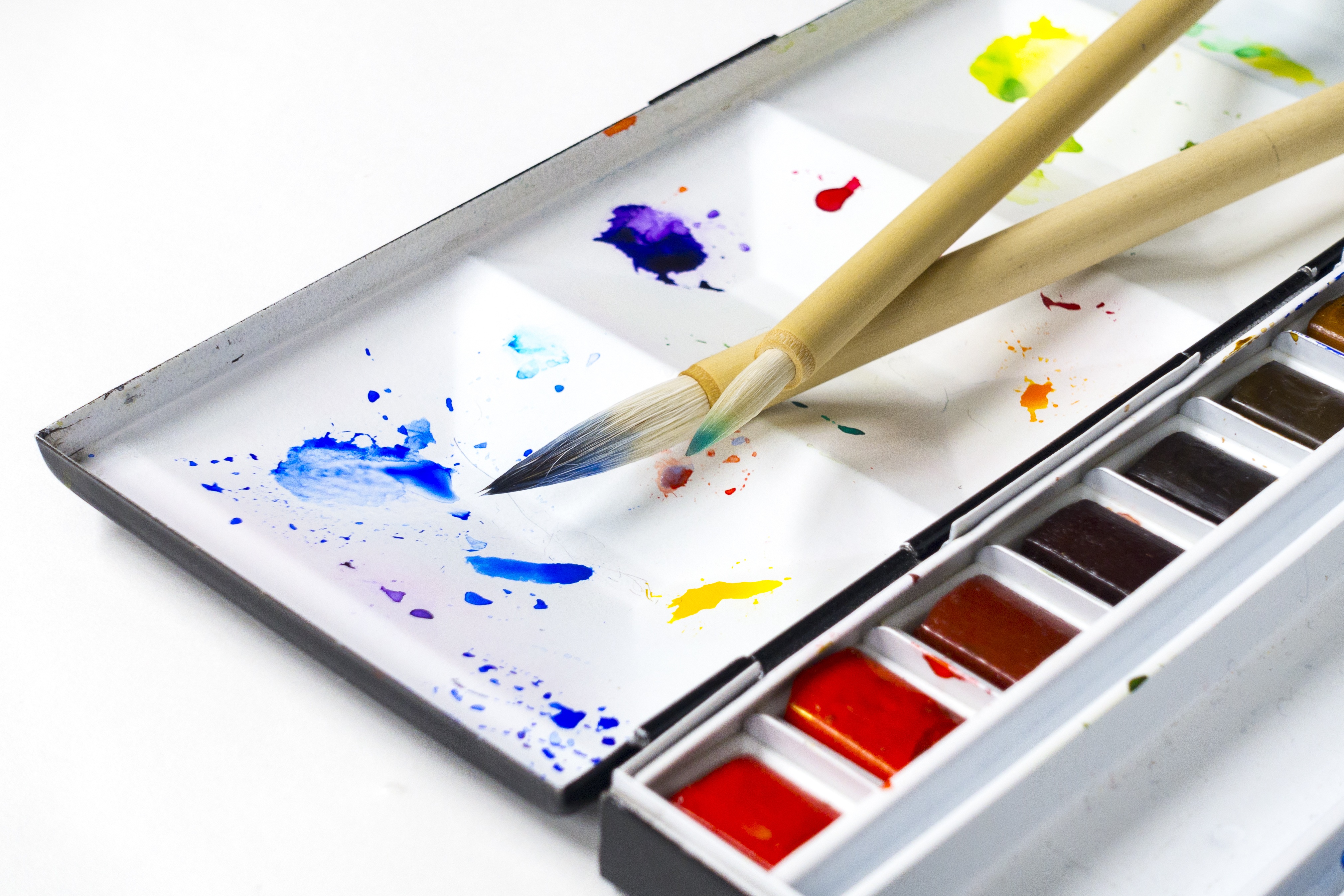 Обои цвет краски искусство на рабочий стол