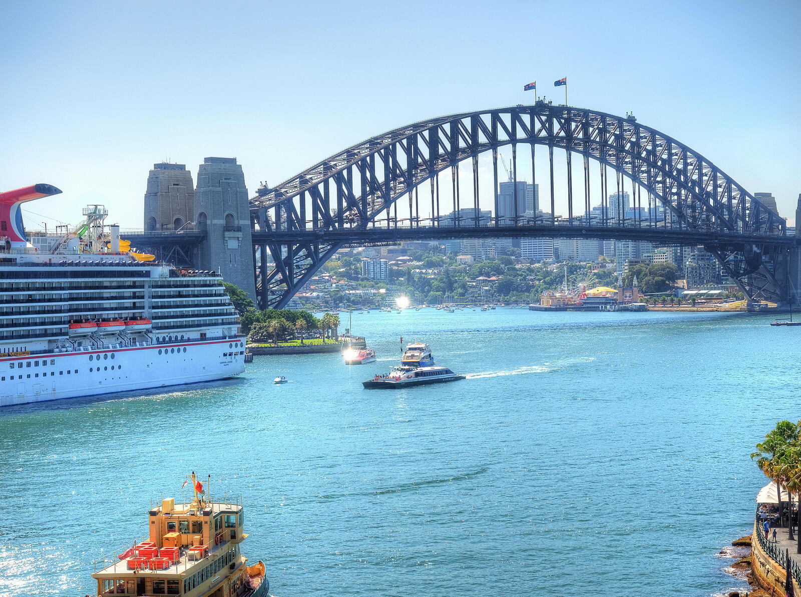 Обои Sydney Мост Харбор-бридж в Сиднее Сидней на рабочий стол
